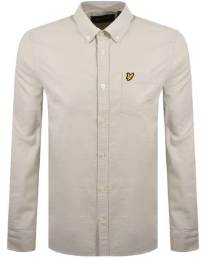 Lyle & Scott Plain Oxford Shirt Cove - Natural