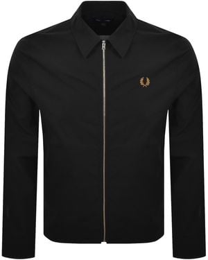 Fred Perry Poplin Overshirt - Black