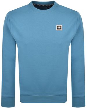 Aquascutum Badge Sweatshirt Avio - Blue