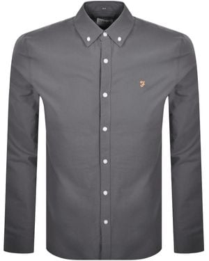 Farah Farah Brewer Long Sleeve Shirt - Gray