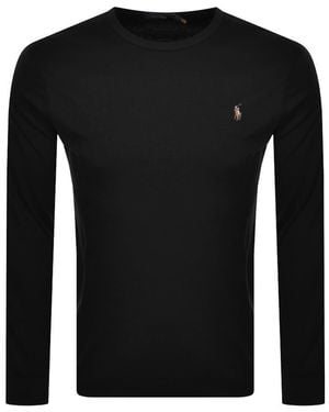 Ralph Lauren Long Sleeved T Shirt - Black