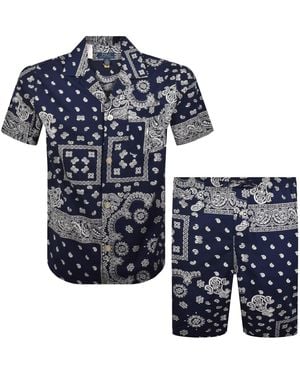 Ralph Lauren Lounge Set Bandana Print - Blue