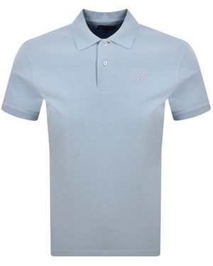 Barbour Original Sports Polo T Shirt Sky - Blue