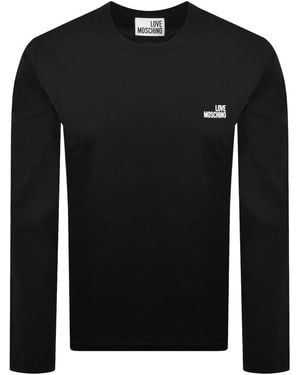 Moschino Long Sleeve T Shirt - Black
