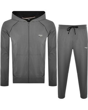 BOSS BUSINESS Boss Oliver Hooded Tracksuit - Gray