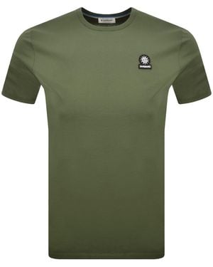 Sandbanks Badge Logo T Shirt - Green
