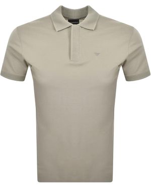 Armani Emporio Short Sleeved Polo T Shirt - Grey