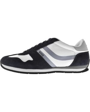 BOSS BUSINESS Boss Levon Runner Trainers Open - Blue