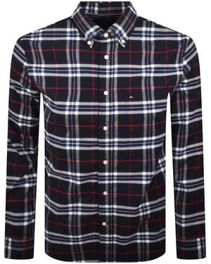 Tommy Hilfiger Oxford Check Shirt - Blue