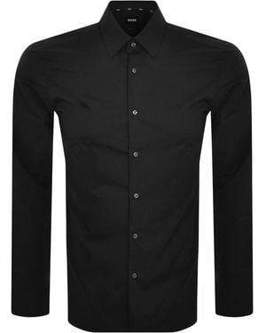 BOSS BUSINESS Boss H Joe Kent Long Sleeved Shirt - Black