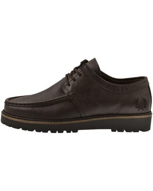 Fred Perry Kenny Low Leather Shoes - Brown