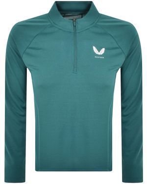 Castore Apex Quarter Zip Sweatshirt - Green
