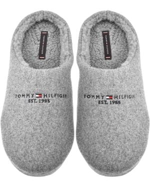 Tommy Hilfiger Felt Slippers Universal - Grey