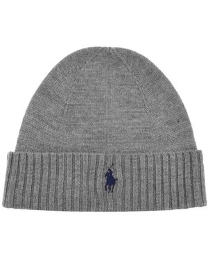 Ralph Lauren Beanie Hat - Grey