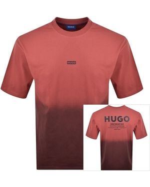 HUGO Nalono T Shirt - Red