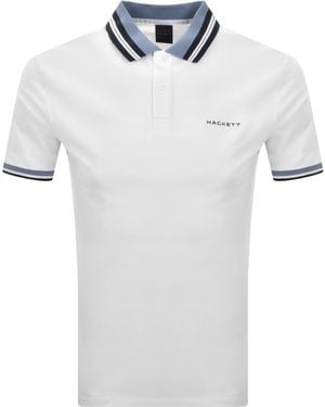 Hackett Sport Resort Collar Polo - White