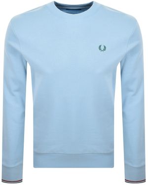 Fred Perry Crew Neck Sweatshirt Track - Blue
