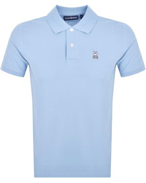 Psycho Bunny Classic Pique Polo T Shirt - Blue