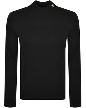 Lyle & Scott Knitted Turtle Neck Sweater - Black