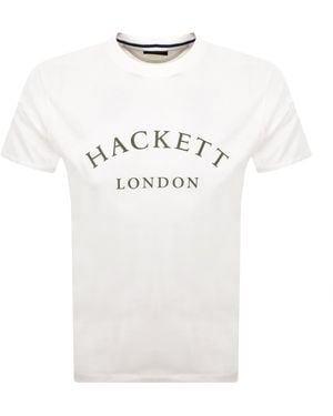Hackett Heritage Essential T Shirt Off - White