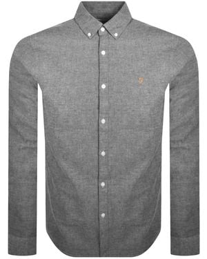 Farah Farah Steen Long Sleeve Shirt - Grey