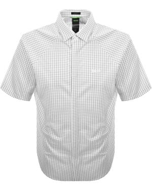 BOSS Boss B Excurse S Short Sleeve Shirt - Grey