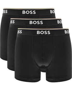 BOSS BUSINESS Boss Underwear 3 Pack Long Boxer Briefs - Black