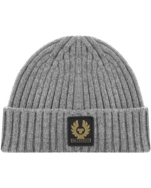 Belstaff Lambswool Watch Beanie - Gray