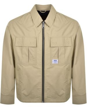 HUGO Bino Relaxed Fit Jacket - Natural