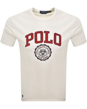 Ralph Lauren Logo Crew Neck T Shirt - White