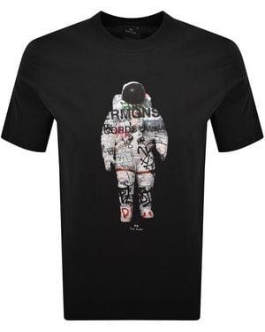 Paul Smith Astronaut T Shirt - Black