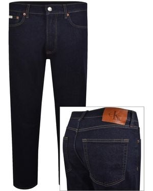 Calvin Klein Jeans Straight Fit Jeans Dark - Blue