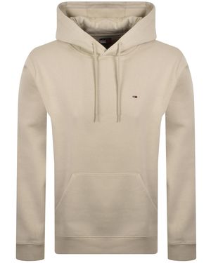 Tommy Hilfiger Flag Logo Hoodie - Natural