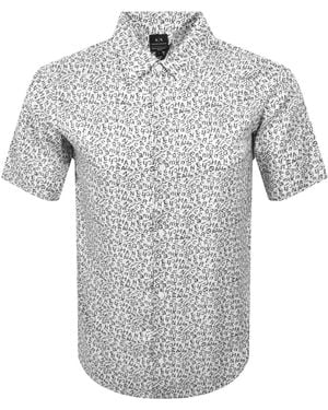 ARMANI EXCHANGE Short Sleeve Shirt Off - Grey