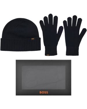 BOSS Boss Kalipso Beanie And Gloves Gift Set - Black