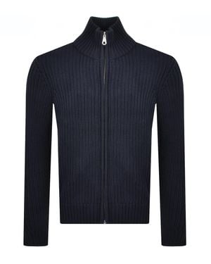 Farah Farah Crestone Full Zip Through Sweater - Blue