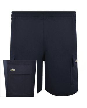 Lacoste Jersey Cargo Shorts - Blue