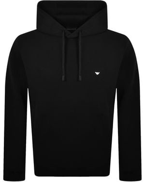 Armani Emporio Logo Hoodie - Black