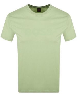 BOSS Boss Regular Fit Logo T Shirt - Green