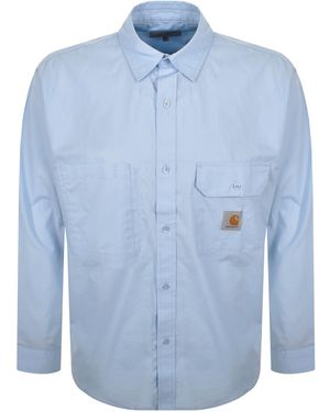 Carhartt Irwin Long Sleeve Shirt Air Sky - Blue