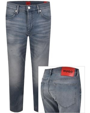 HUGO 708 Slim Jeans Mid Wash - Blue