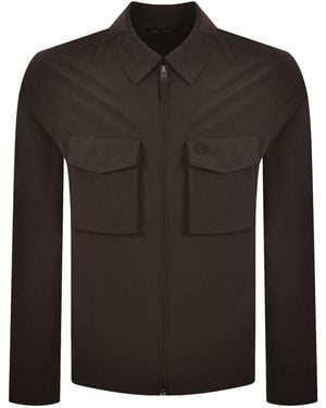 Fred Perry Ripstop Pocket Overshirt - Brown