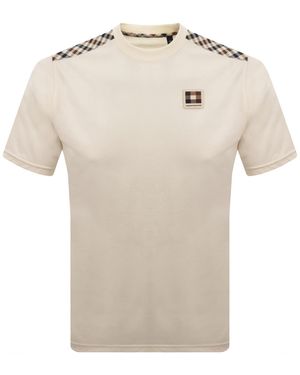 Aquascutum Insert Lamina T Shirt - Natural