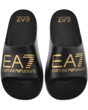 EA7 Emporio Armani Beach Sliders - Black