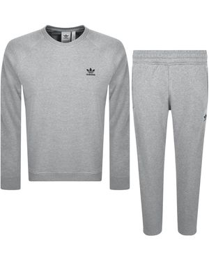 adidas tracksuit gray