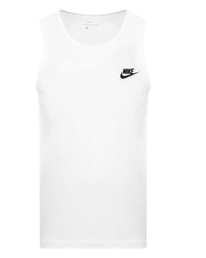 Nike Club Logo Vest T Shirt - White