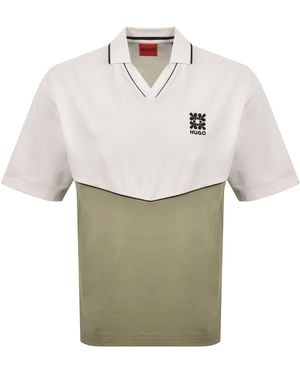 HUGO Dasillo Polo Shirt - White