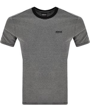 Barbour Halls Textured T Shirt - Grey