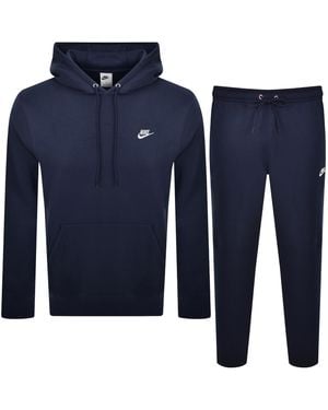 Nike Club Hooded Tracksuit - Blue