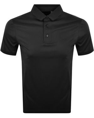 Armani Emporio Short Sleeved Polo T Shirt - Black